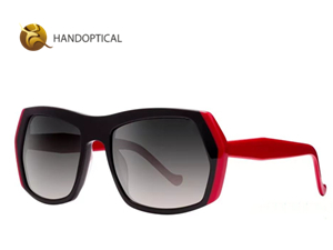 black red acetate plastic sunglass025