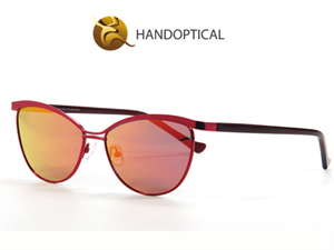 Polarized women metal cat sunglasses 9858