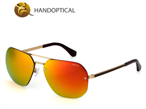aviator flash mirror metal sunglass 9837