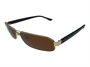 square shape metal polarized sunglass 9881