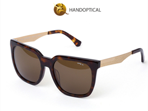 Fashion acetate and metal sunglasses 9835